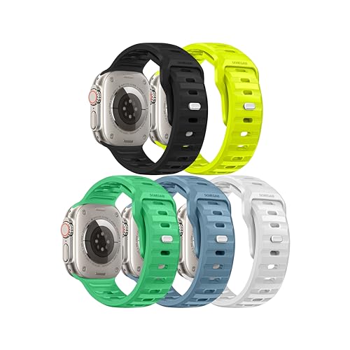 DONEGANI UC5 für Apple Watch Armband Ultra 2 Se 40mm 44mm 46mm 42mm 45mm 41mm 38mm 49mm Series 10 9 8 7 6 5 4 3 Original Damen Herren Sport Silikon von DONEGANI