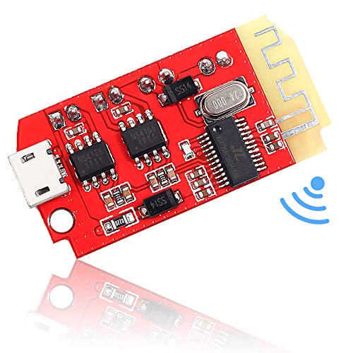 3.7-5V Bluetooth Empfängermodul DC 5V Verstärkerplatine 5W, Stereo Audio verstärker Mini Wireless Chip modul für DIY drahtlose Lautsprecher von DONGKER