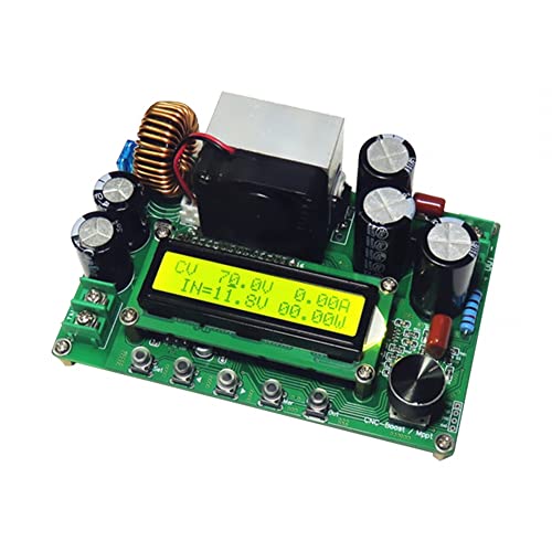 DC-DC Boost Converter, DC-DC 800 W 12 A Step Up Power Supply Module, 10 V-65 V bis 12 V-120 V Spannungsregler Solar-MPPT-Ladegerät LCD1602 von DONGKER