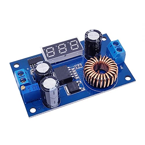 DC-DC Boost Converter, DC-DC 4-40V to 6-50V 5A Boost Voltage Wandler Power Module Einstellbares Step UP Netzteilmodul mit LED-Anzeige Solarladung Spannungsregler von DONGKER