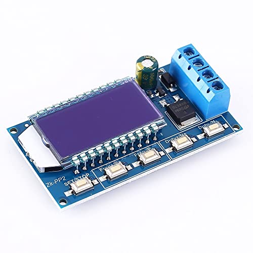 Signalgenerator, ZK-PP2 8A Hochleistungs-PWM-Dimm- und Geschwindigkeitsregelmodul, 1 Kanal 1Hz-150kHz Dual Mode LCD PWM Pulsfrequenz Arbeitszyklus Einstellbares Modul für Motor/Lampe von DONGKER