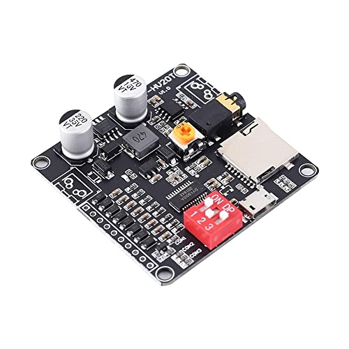 Sprachwiedergabemodul, Digitalverstärkermodul TF-Kartensteckplatz Mono 20 W 8 Ohm MP3 WAV UART-Controller für Mikrocontroller Sprachwiedergabemodul, Digitalverstärkermodul TF-Kartensteckplatz Mono 20 W 8 Ohm MP3 WAV UART-Controller für Mikrocontroller von DONGKER