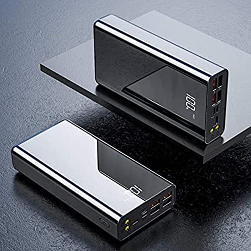 DONGSHUAI Tragbares Ladegerät, 50000Mah Power Bank LED-Anzeige Tragbares Vollbild-Ladegerät Externer Akku Powerbank-Kompatibel 99% Der USB-Geräte (Farbe : Schwarz),Rot von DONGSHUAI