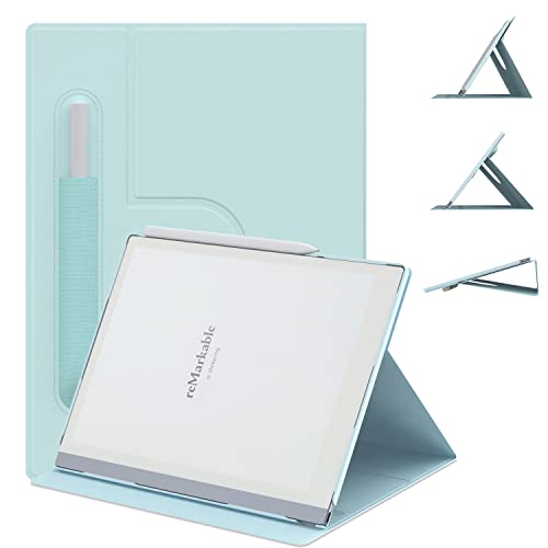 DONGZHU Hülle für Remarkable 2 Paper Tablet 10.3 Zoll (2020 Veröffentlicht), Touch Feeling Dünne, Leichte und Intelligente Folio Hülle für Remarkable 2 Paper Tablet (Himmelblau) von DONGZHU