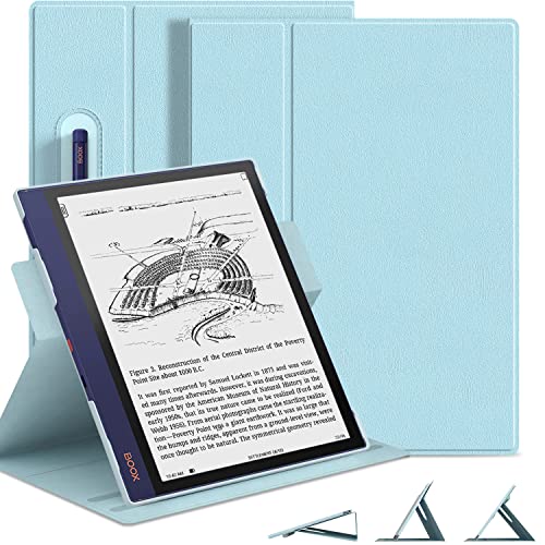 Dongzhu Hülle für Boox Note Air 2, Boox Note Air 2 Plus 2022, 10,3 Zoll Papier-Tablet-Hülle Multi-Viewing-Einstellbares PU-Leder Schlanker Leichtgewicht, Blau von DONGZHU