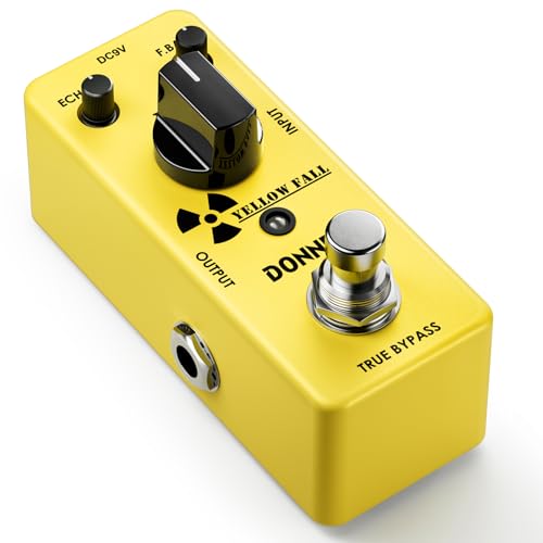 Donner Delay Pedal, Yellow Case Analogue Delay Guitar Effect Pedal Vintage Delay True Bypass von DONNER