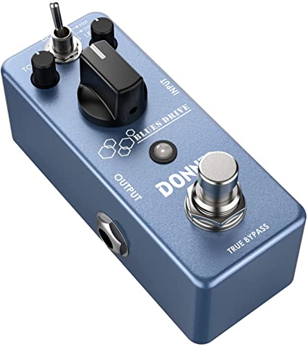 Donner Overdrive Gitarrenpedal, Blues Drive Vintage Overdrive Effekt Warm/Hot Modes True Bypass von Donner