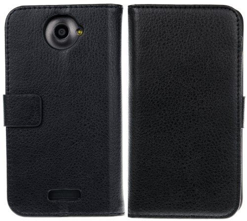 DONZO AVANTO Etuis für HTC One X/One X +, Black - Black, Case Wallet Structure von DONZO