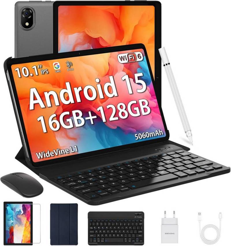 DOOGEE 16GB RAM WiFi 6 5060mAh Gaming Tablet (10", 128 GB, Android 15, Vielseitiges Komplettset für Arbeit, Lernen und kreative Projekte) von DOOGEE