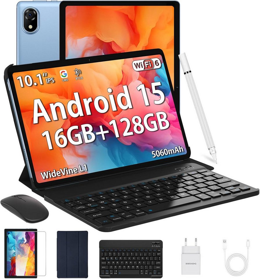DOOGEE 16GB RAM WiFi 6 5060mAh Gaming Tablet (10", 128 GB, Android 15, Vielseitiges Komplettset für Arbeit, Lernen und kreative Projekte) von DOOGEE