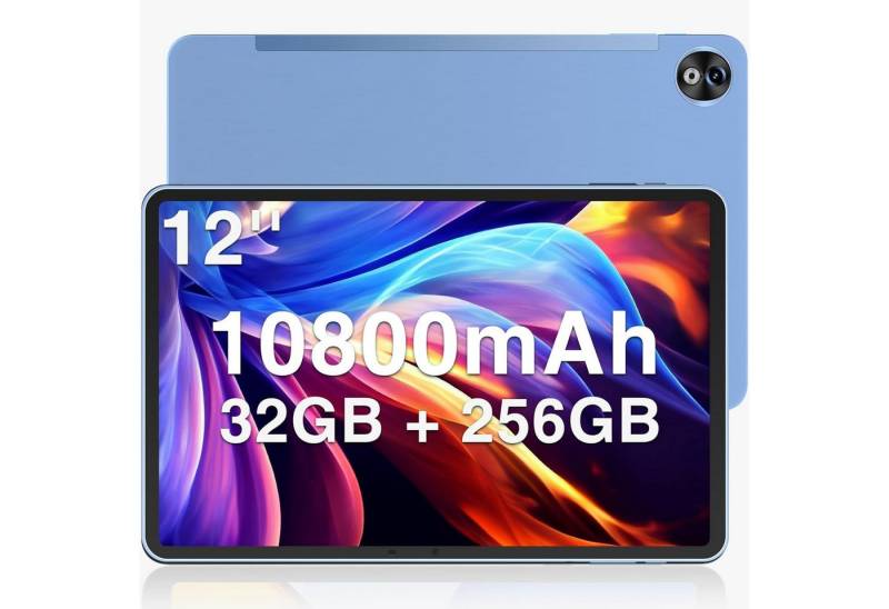 DOOGEE 32GB RAM 10800mAh Helio G99 Octa-Core Gaming Tablet (12", 256 GB, Android 14, 4G LTE, Leistungsstarkes Gerät mit elegantem Design und beeindruckendem Sound) von DOOGEE