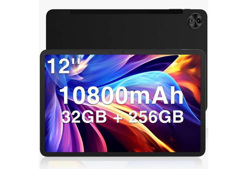 DOOGEE 32GB RAM 10800mAh Helio G99 Octa-Core Gaming Tablet (12", 256 GB, Android 14, 4G LTE, Leistungsstarkes Gerät mit elegantem Design und beeindruckendem Sound) von DOOGEE