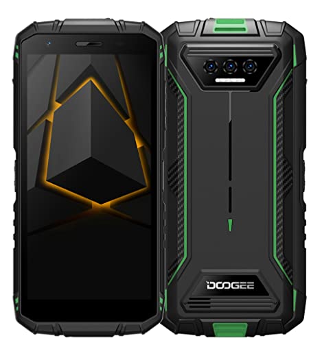 DOOGEE Android 12 Outdoor Handy Ohne Vertrag S41, Ouad Core 3GB+16GB (1TB Erweiterbar), 6300mAh Akku, 8MP Dreifachkamera, IP68 IP69K Stoßfestes Smartphone Dual-SIM, 5,5'' HD+, GPS Grün von DOOGEE