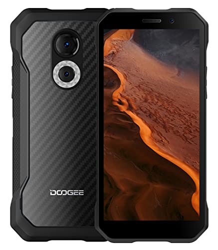 DOOGEE Android 12 Outdoor Handy ohne Vertrag S61, Helio G35 2,3 GHz 6GB+64GB, 20MP Nachtsichtkamera, IP68 Smartphone Robustes, Wasserdicht, 6,0’’ HD+ Bildschirm, DUAL SIM, 5180 mAh, GPS NFC Gefrostet von DOOGEE