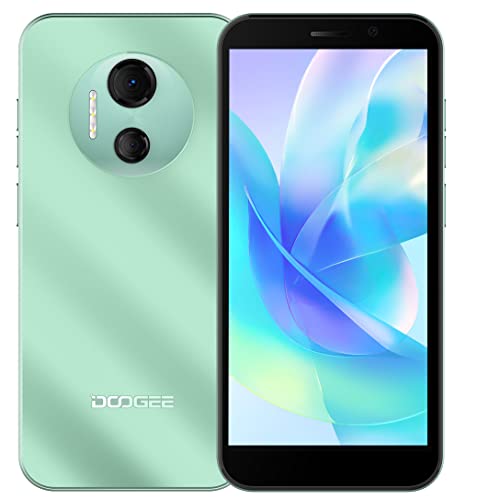 DOOGEE Android 12 Smartphone ohne Vertrag X97 PRO, Helio G25 Octa Core 4GB+64GB, 4200mAh Akku, 12MP Dual Kamera, 6,0'' HD+ Handy, DUAL SIM+SD (3 Kartensteckplatz),NFC GPS Gesichts Entsperrung Grün von DOOGEE
