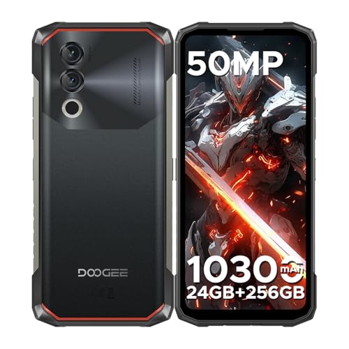 DOOGEE Blade 10 Power [2025] Outdoor Smartphone Ohne Vertrag Android 14, 24GB+256GB/TF 2TB Outdoor Handy 10300mAh/18W, 6.6'' HD+ baustellenhandy, 50MP AI Kamera,3 Card Slot/IP68/69K/NFC/GPS/Face ID von DOOGEE