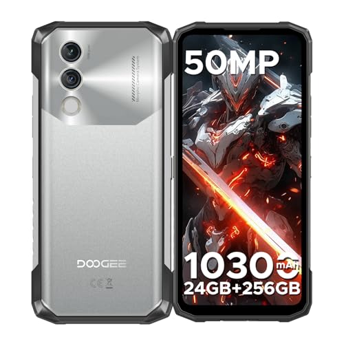 DOOGEE Blade 10 Power [2025] Outdoor Smartphone Ohne Vertrag Android 14, 24GB+256GB/TF 2TB Outdoor Handy 10300mAh/18W, 6.6'' HD+ baustellenhandy,50MP AI Kamera,3 Card Slot/IP68/69K/NFC/GPS/Face ID von DOOGEE