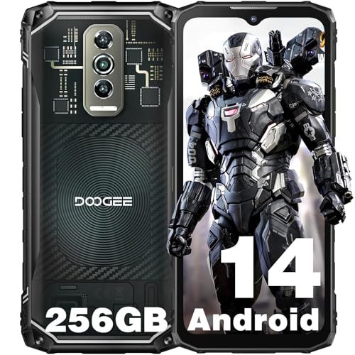 DOOGEE Blade 10 Ultra(2024) Outdoor Smartphone Android 14, 20GB+256GB(2TB) Outdoor Handy, 6.56'' HD+, 50MP+8MP Baustellenhandy 5150mAh, 3 Card Slots/IP68/IP69K/ NFC/Face ID/Fingerabdruck Erkennung/OTG von DOOGEE