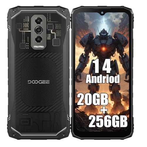 DOOGEE Blade 10 Ultra Smartphone ohne Vertrag (2024), 20GB + 256GB, 10.7mm Thin Simlockfreie Handys, Robustes 4G, 50MP Kamera + 8MP Outdoor Handy, 5150mAh Akku, Android 14, 6.56 Zoll, NFC/Fingerprint von DOOGEE