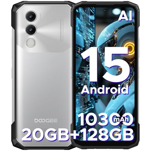 DOOGEE Blade 20 Android 15 Outdoor Handy Ohne Vertrag 10300mAh, 20GB+128GB/2TB Outdoor Smartphone Ultradünn 15,8mm, 6.6" HD+ IPS Punch Display, 16MP Kamera, DREI Kartenfächer/ IP68/ NFC/GPS/Face ID DOOGEE Blade 20 Android 15 Outdoor Handy Ohne Vertrag 10300mAh, 20GB+128GB/2TB Outdoor Smartphone Ultradünn 15,8mm, 6.6" HD+ IPS Punch Display, 16MP Kamera, DREI Kartenfächer/ IP68/ NFC/GPS/Face ID von DOOGEE