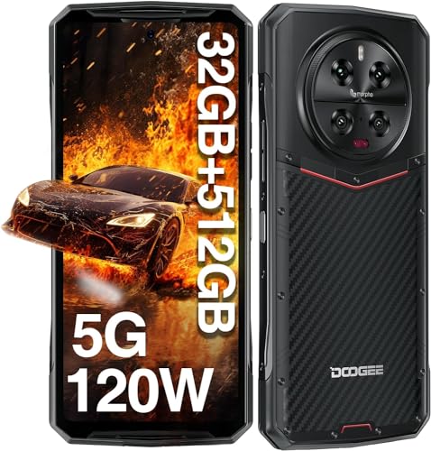DOOGEE DK10 (Dual SIM – 5G – NFC – 6,67 Zoll – 512 GB, 12 GB RAM) schwarz von DOOGEE