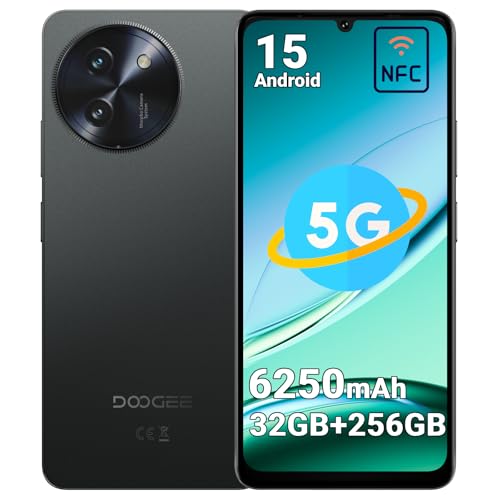 DOOGEE Note59 Pro 5G Handy Ohne vertrag, Android 15 Smartphone, 32GB+256GB, 6,75" HD+ 120Hz, 6250mAh Akku, 16MP AI-Kamera, Octa Core CPU, Dual SIM, NFC, Fingerabdruck, Gesichtserkennung, OTG DOOGEE Note59 Pro 5G Handy Ohne vertrag, Android 15 Smartphone, 32GB+256GB, 6,75" HD+ 120Hz, 6250mAh Akku, 16MP AI-Kamera, Octa Core CPU, Dual SIM, NFC, Fingerabdruck, Gesichtserkennung, OTG von DOOGEE