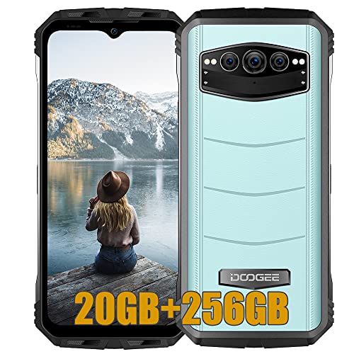DOOGEE S100 (2023), Helio G99 20GB + 256GB, 10800mAh Akku, Robustes 4G Simlockfreie Handys, 108MP Kamera (20MP Infrarot) + 16MP + 32MP, Android 12 6.58 Zoll, Kabelloses Aufladen NFC Blau von DOOGEE