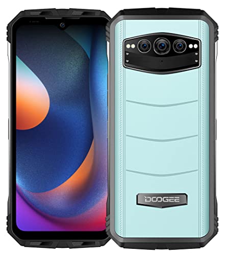 DOOGEE S100 Outdoor Smartphone ohne Vertrag, 108MP Dreifachkamera(20MP IR Nachtsicht), Helio G99 12GB+256GB, 10800mAh Akku, 6.6" 120Hz FHD+, IP68 Robustes Android 12 Handy, kabelloses Laden Blau von DOOGEE