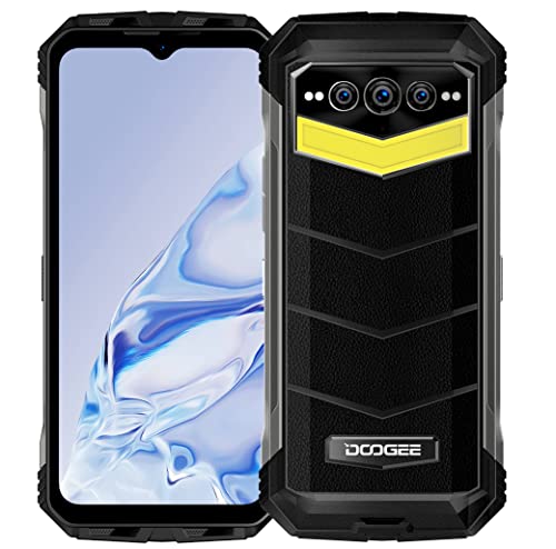 DOOGEE S100 PRO Outdoor Smartphone, 22000mAh Batterie, 130 Lumen Campinglichter, 20GB+256GB, 6.58'' 120Hz FHD+, 108MP Kamera(20MP Nachtsicht), Android 12 Wasserdichtes Handy ohne Vertrag, NFC Schwarz von DOOGEE