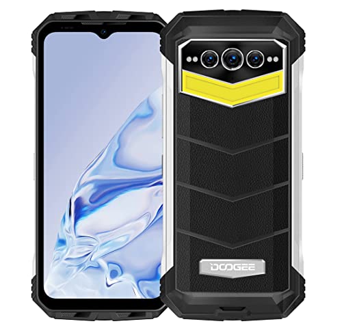 DOOGEE S100 PRO Outdoor Smartphone, 22000mAh Batterie, 130 Lumen Campinglichter, 20GB+256GB, 6.58'' 120Hz FHD+, 108MP Kamera(20MP Nachtsicht), Android 12 Wasserdichtes Handy ohne Vertrag, NFC Silber von DOOGEE