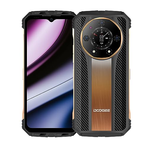 DOOGEE S110 Smartphone ohne Vertrag, Helio G99 22 GB + 256 GB, 10800 mAh / 66 W, Rugged 4G Simlockfreie Handys, 50 MP (Infrarossi 24 MP) + 16 MP + 32 MP, Gold von DOOGEE