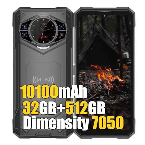 DOOGEE S200X (2025) 5G Outdoor Handy ohne Vertrag, 32GB+512GB/2TB MTK 7050 Outdoor Smartphone Android 14, 6.72" FHD+ Doppel Bildschirm,100MP+20MP, 10100mAh, Dual SIM 4G Handy, NFC,GPS,OTG, Schwarz DOOGEE S200X (2025) 5G Outdoor Handy ohne Vertrag, 32GB+512GB/2TB MTK 7050 Outdoor Smartphone Android 14, 6.72" FHD+ Doppel Bildschirm,100MP+20MP, 10100mAh, Dual SIM 4G Handy, NFC,GPS,OTG, Schwarz von DOOGEE
