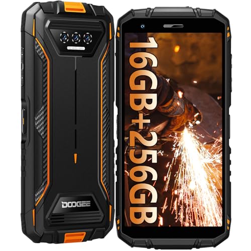 DOOGEE S41 Max (2024) Outdoor Smartphone Android 13, 16GB + 256GB/1TB, Outdoor Handy Ohne Vertrag, 6300mAh, 13MP + 8MP, 5.5" Display, IP68/69K Wasserdichit Handy/Dual 4G SIM/Face ID/OTG/NFC/GPS von DOOGEE