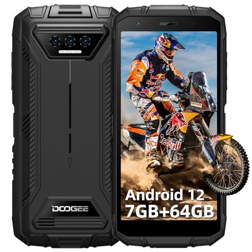 DOOGEE S41 Pro (2024) Outdoor Handy Ohne Vertrag, 6300 mAh, 7GB RAM+64GB/ 1TB Erweiterbar ROM, Android Outdoor Smartphone 5,5 Zoll HD+ IP68/P69K, 13MP DREI Kameras, 4G Dual SIM NFC/OTG/GPS von DOOGEE