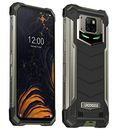 DOOGEE S88 Plus(8GB+128GB) 10000mAh Akku Outdoor Smartphone Ohne Vertrag, 48MP Quad-Kamera, Octa-Core Android 10, 6,3’’ FHD+ Corning Gorilla-Glas, Drahtlose Rückladung, IP68 Robustes Handy Grün von DOOGEE