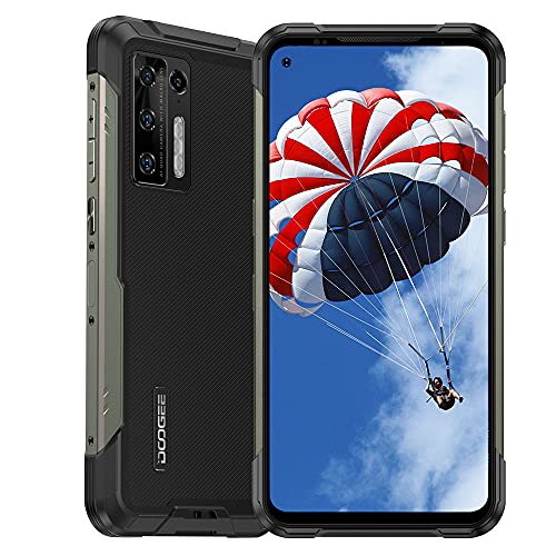 DOOGEE S97 Pro Robustes Smartphone Entsperrt Android 11 MTK G95 Octa-Core 8GB + 128GB Handy, 48MP Fünf Kameras + 40m Laser-Entfernungsmesser, 6,4" HD+ 8500mAh Akku 4G Robustes Telefon Schwarz von DOOGEE