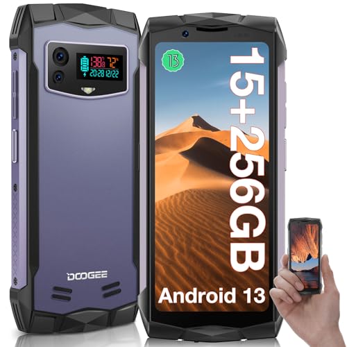 DOOGEE Smini Outdoor Handy Ohne Vertrag Android 13 Helio G99 15GB+256GB /2TB Erweiterbar Outdoor Smartphone 4.5'' QHD+ 50MP Kamera Baustellenhandy IP68 Wasserdichtes Mini Handy Outdoor NFC/Face ID/GPS von DOOGEE