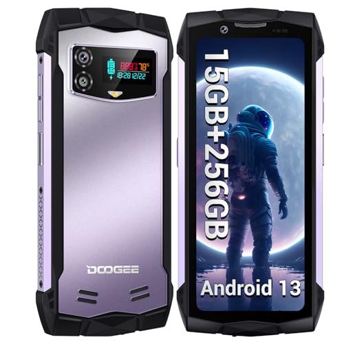 DOOGEE Smini Outdoor Smartphone Android 13, Helio G99 15GB RAM + 256GB ROM (TF 2TB), Mini Outdoor Handy Ohne Vertrag, 4.5'' QHD+, 50MP + 8MP, 3000mAh Baustellenhandy, IP68/69K/Dual 4G SIM/NFC/OTG/GPS von DOOGEE