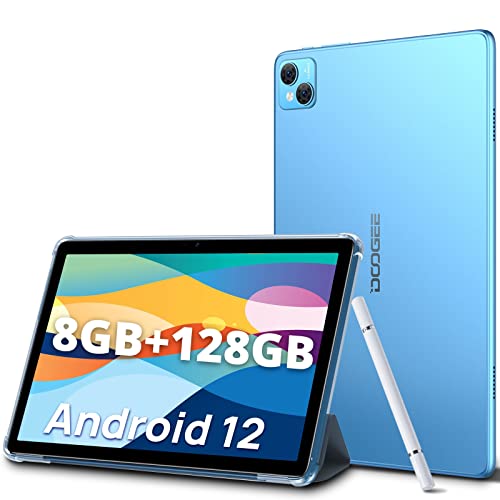 DOOGEE T10 Tablet 10 Zoll Android 12,15 GB RAM+128GB ROM 8300mAh Akku Octa-Core Tablet Pc mit 13MP Kamera 1920 * 1200 FHD+ Bildschirm, 4G LTE & 5G WiFi,Widevine L1-Unterstützung(Blau) von DOOGEE
