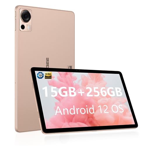 DOOGEE T20 Tablet 10,4 Zoll 2K HD, 15 GB + 256 GB (1 TB TF), Android 12 Octa-Core Dual 4G, WiFi 2,4/5G, TÜV zertifiziert, Akku 8300mAh, Kameras 16MP + 8MP, 4 Hi-Res-Lautsprecher, Rosa von DOOGEE