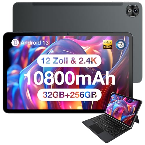 DOOGEE T20 Ultra 12 Zoll Android 13 Tablet, 32 GB + 256 GB (2 to TF), 10800 mAh Akku, 16 MP + 8 MP Kamera, 2000 x 1200 FHD, Dual-SIM, Widevine L1 von DOOGEE