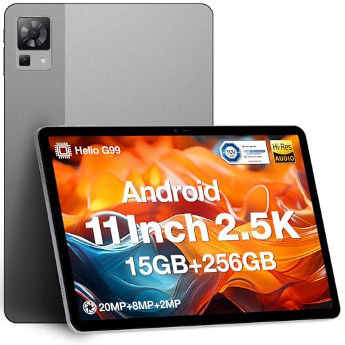DOOGEE Tablet 11 Zoll, T30 PRO Android 13 Tablet, 2.5K Tablet PC/Helio G99 Octa-Core/15GB RAM + 256GB ROM (2TB TF)/8580mAh Gaming Tablet/20MP Holen Sie Sich die Tastatur T30PRO kostenlos von DOOGEE