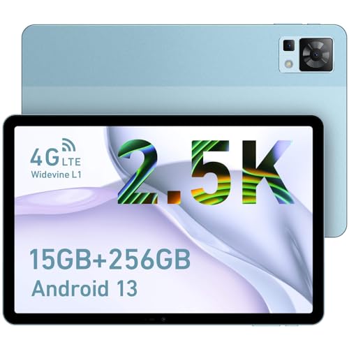 DOOGEE T30 Pro Tablet Android 13, 15 GB RAM + 256 GB ROM(TF 2TB) Helio G99 Gaming Tablet, 11 Zoll 2,5 K Tablet PC, Hi-Res 4 Lautsprecher, TÜV Rheinland Augenschutz, 8580 mAh Akku/Dual-Band WiFi von DOOGEE