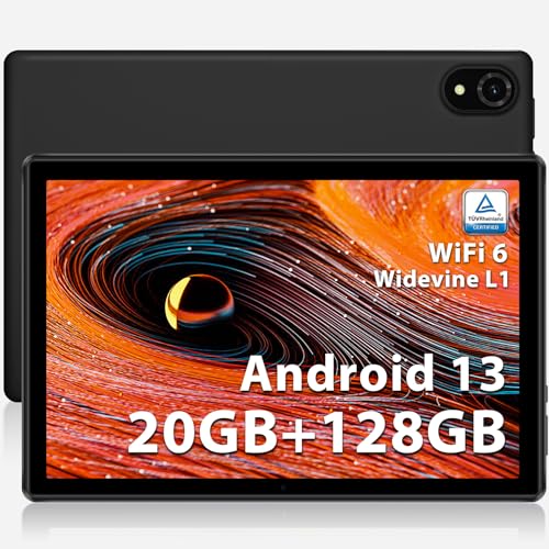 DOOGEE U10 Pro Tablet 10 Zoll, 20GB RAM +128GB ROM(1TB TF), Android 13 Tablet PC, IPS HD-Bildschirm, 5060mAh Akku, 8MP+5MP, Bluetooth 5.0/TÜV Eye Protection/WiFi 6/Widevine L1/OTG, grau von DOOGEE