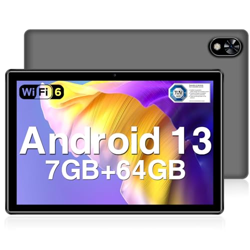 DOOGEE U9 Tablet 10 Zoll Android13 Tablet für Kinder, 7 GB RAM + 64 GB ROM (TF 1TB), 5060mAh Kids Tablet IPS HD/Dual Camera/TÜV Augenschutz/Bluetooth 5.0/OTG/Typ C/3.5mm Kopfhöreranschluss von DOOGEE