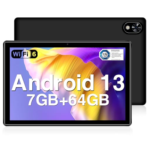 DOOGEE U9 Tablet 10 Zoll Android13 Tablet für Kinder, 7 GB RAM + 64 GB ROM (TF 1TB), 5060mAh Kids Tablet IPS HD/Dual Camera/TÜV Augenschutz/Bluetooth 5.0/OTG/Typ C/3.5mm Kopfhöreranschluss von DOOGEE