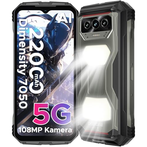 DOOGEE V MAX S 5G Outdoor Handy Ohne Vertrag, 22000mah 33W, 24GB+256GB, 6,58" FHD+ 120Hz Outdoor Smartphone Android 14, Dual 1200LM Campinglicht Baustellenhandy 108MP+20MP, Dual Lautsprecher/NFC/IP69K DOOGEE V MAX S 5G Outdoor Handy Ohne Vertrag, 22000mah 33W, 24GB+256GB, 6,58" FHD+ 120Hz Outdoor Smartphone Android 14, Dual 1200LM Campinglicht Baustellenhandy 108MP+20MP, Dual Lautsprecher/NFC/IP69K von DOOGEE