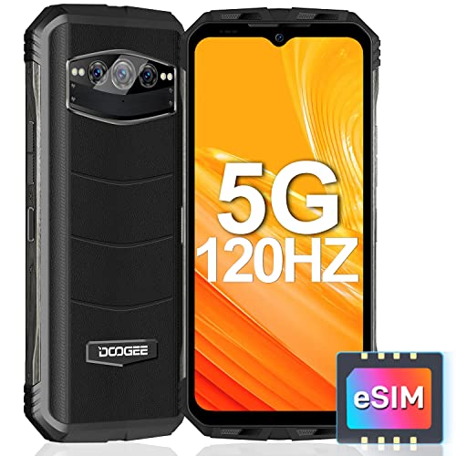 DOOGEE V30 (2023) ESIM 5G Outdoor Handy Ohne Vertrag, 15GB+256GB Dimensity 900, 108MP+20MP Nachtsicht Outdoor Smartphone Android 12 6.58'' FHD+ 120Hz, 10800mAh 66W Schnellladung IP68 NFC WiFi 6.0 von DOOGEE