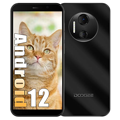 DOOGEE X97 PRO (2022) 4G Simlockfreie Handys - 6,0 Zoll Android 12, G25 Octa Core 4GB RAM + 64GB ROM, 4200mAh Akku 12MP + 5MP Dual Kamera Dual SIM + TF Card Handy NFC FM OTG Nero von DOOGEE