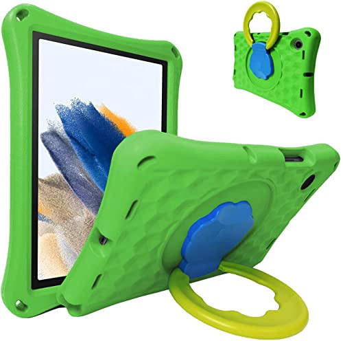 DOOPDO Hülle passend für Samsung Galaxy Tab A8 10,5 Zoll 2022 SM-X200/SM-X205/SM-X207, leichtes Eva, stoßfest, 360 drehbarer Griff, passend für Samsung Tablet A8 (Green), 10.5 x 6.2 x 0.3 inches von DOOPDO